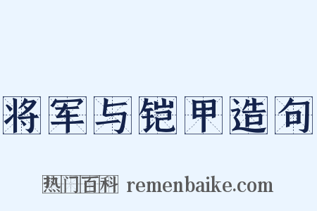 将军与铠甲造句是什么意思的图片